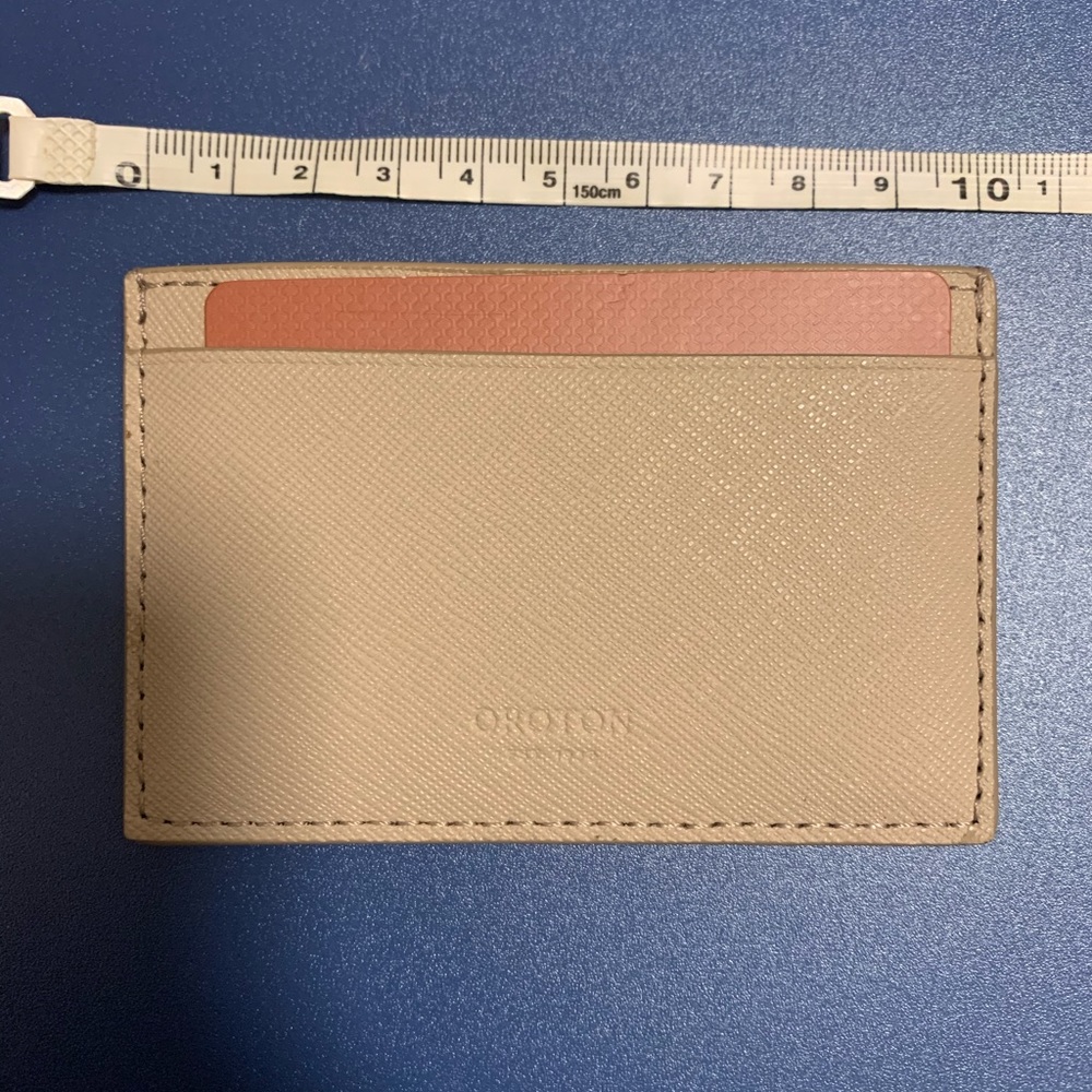 Oroton - 3 Card Sleeve Pouch in Fawn - Picture 11 of 11